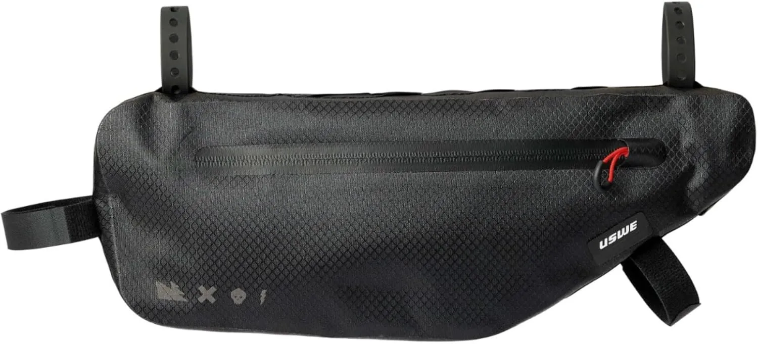 USWE Bike Frame Bag, MTB, Gravel and E-MTB Frame Bag Tube, Bicycle Waterproof Bikepacking Bags, Under Frame Road, Off-Road Bike Cycling Pouch, for Men and Women