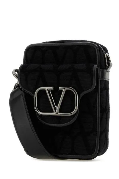 VALENTINO Mini Messenger Handbag with Logo