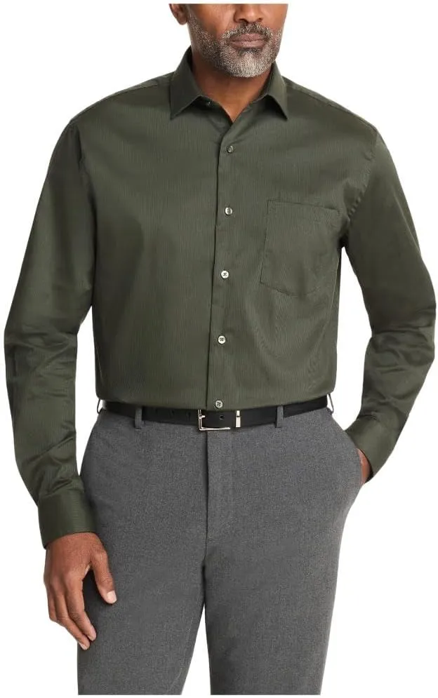 Van Heusen Men's Dress Shirt Regular Fit Everyday Defense Stretch