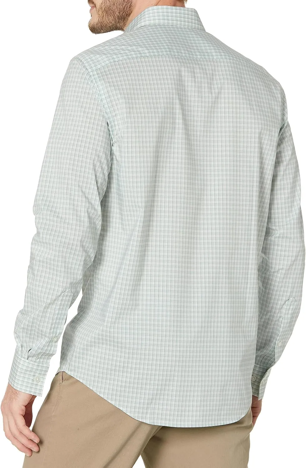 Van Heusen Men's Dress Shirt Regular Fit Ultra Wrinkle Free Flex Collar Stretch Check