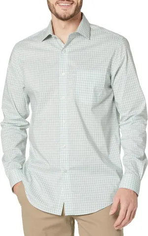 Van Heusen Men's Dress Shirt Regular Fit Ultra Wrinkle Free Flex Collar Stretch Check
