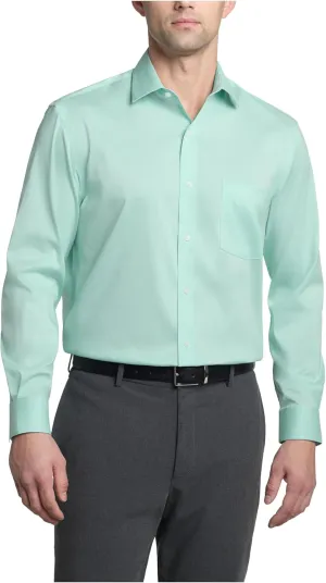 Van Heusen Men's Dress Shirt Regular Fit Ultra Wrinkle Free Flex Collar Stretch Solid