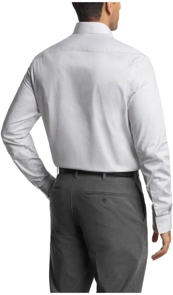 Van Heusen Men's Dress Shirt Regular Fit Ultra Wrinkle Free Flex Collar Stretch