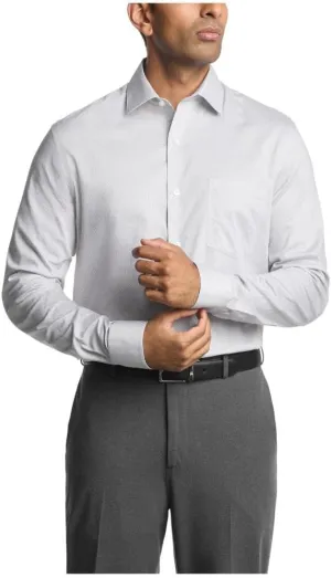 Van Heusen Men's Dress Shirt Regular Fit Ultra Wrinkle Free Flex Collar Stretch