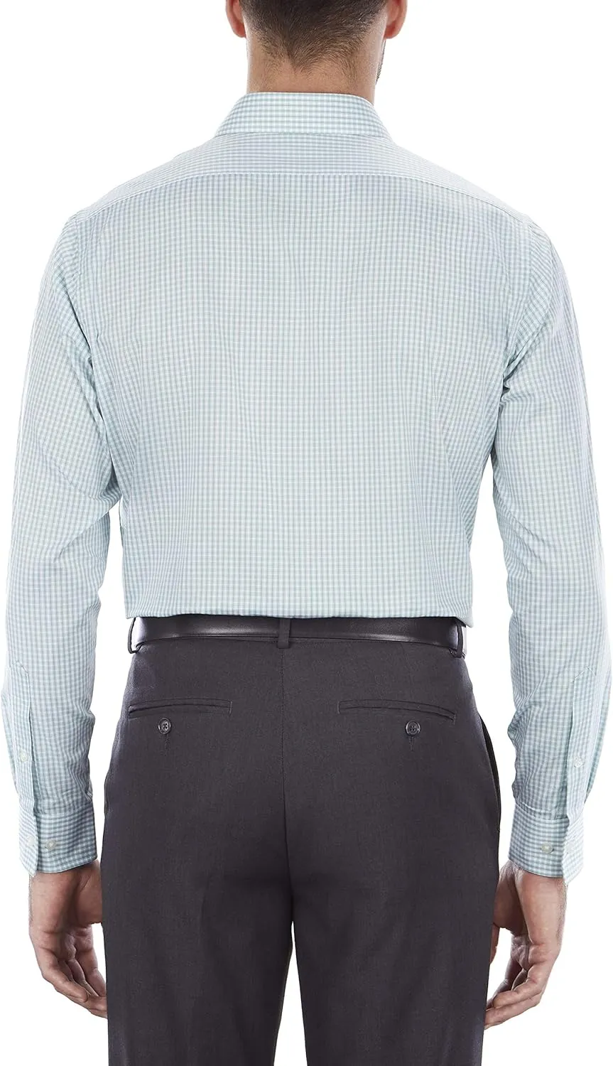 Van Heusen Men's Regular Fit Flex Collar Check Dress Shirt - Amazon Exclusive