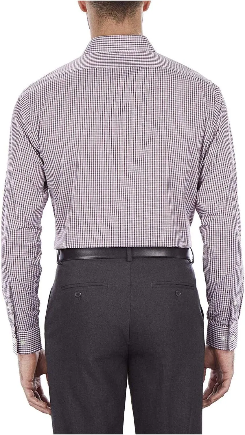 Van Heusen Men's Regular Fit Flex Collar Check Dress Shirt - Amazon Exclusive