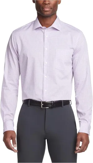 Van Heusen Men's Regular Fit Flex Collar Check Dress Shirt - Amazon Exclusive