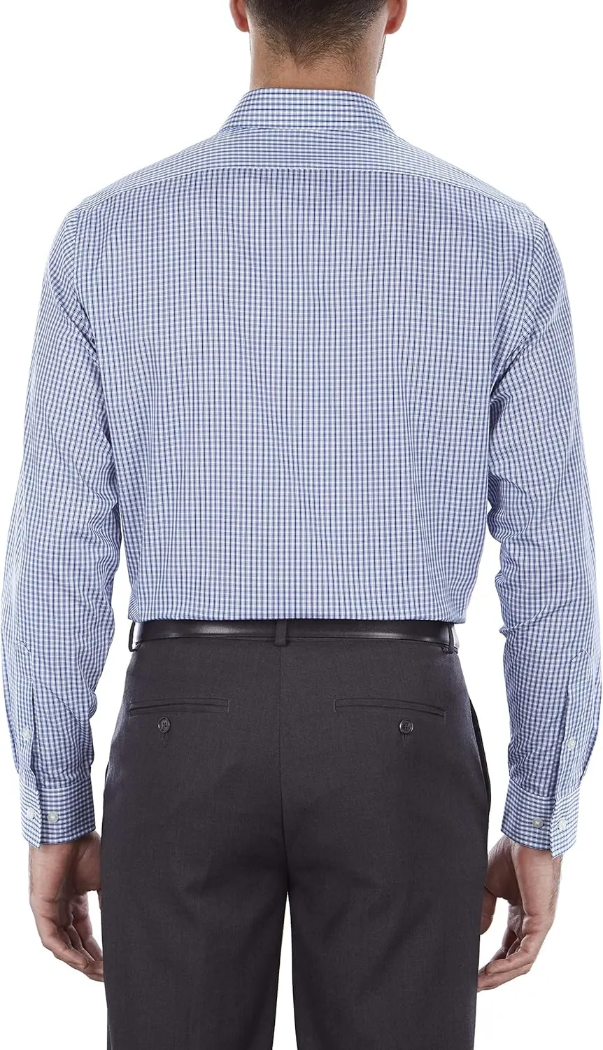 Van Heusen Men's Regular Fit Flex Collar Check Dress Shirt - Amazon Exclusive