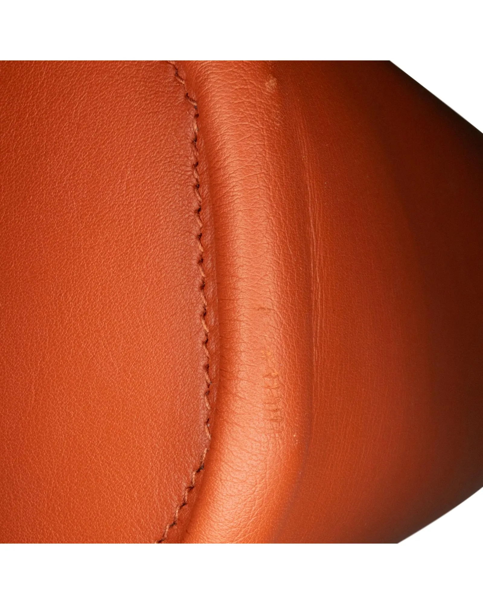 Veau Voloptu Leather Sac with Metal Handle and Adjustable Strap