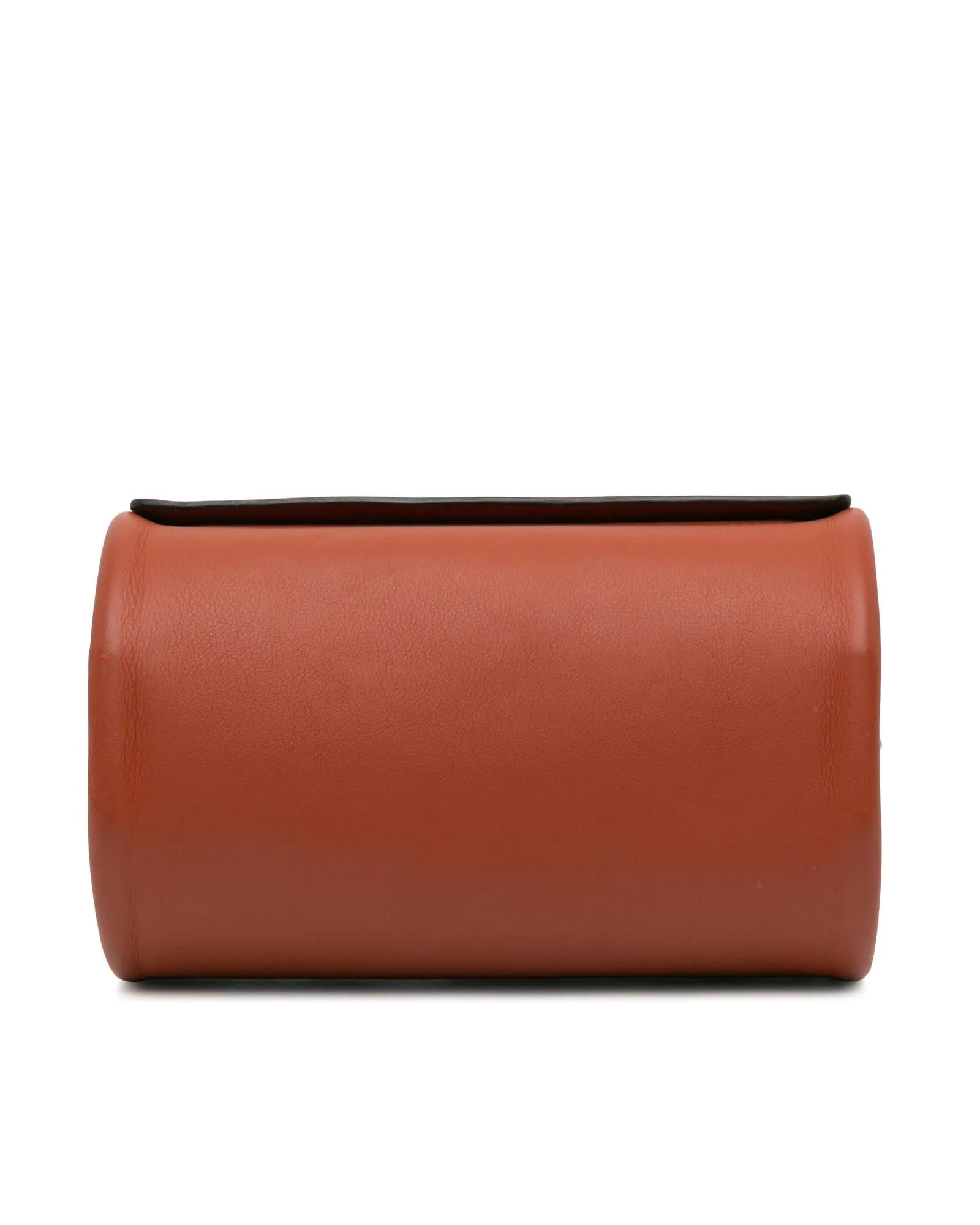 Veau Voloptu Leather Sac with Metal Handle and Adjustable Strap