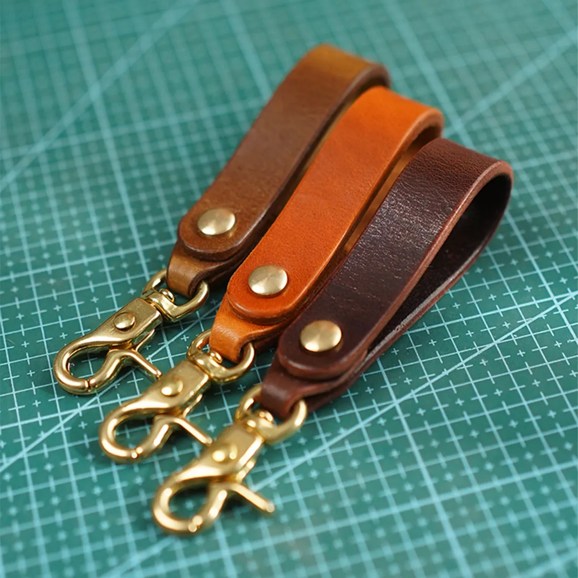 Vegetable Tanned Leather Heavy Duty Keyring