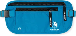 VENTURE 4TH RFID Money Belt for Boys and Girls - Hidden Passport Holder (Blue)