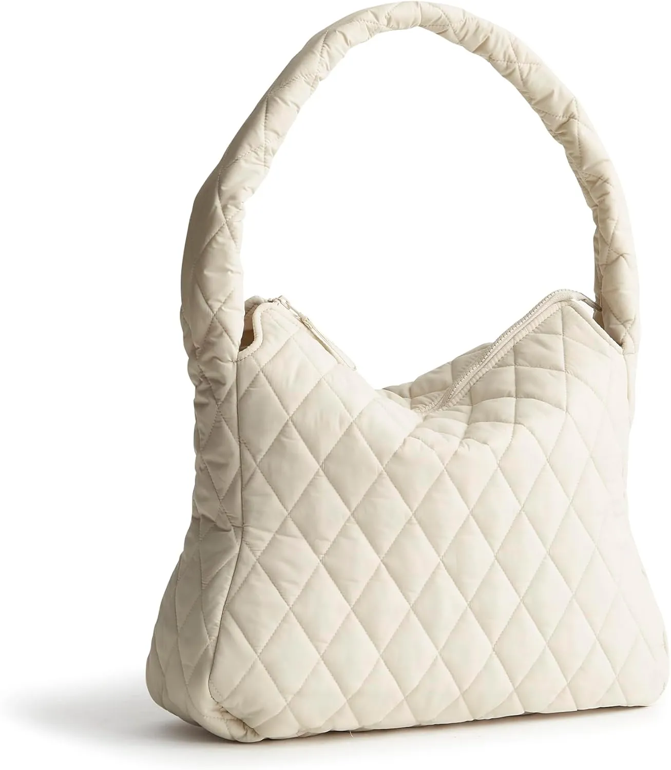 Vera Bradley Featherweight Tifton Hobo Tote Bag, Pumice Stone
