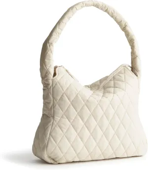 Vera Bradley Featherweight Tifton Hobo Tote Bag, Pumice Stone