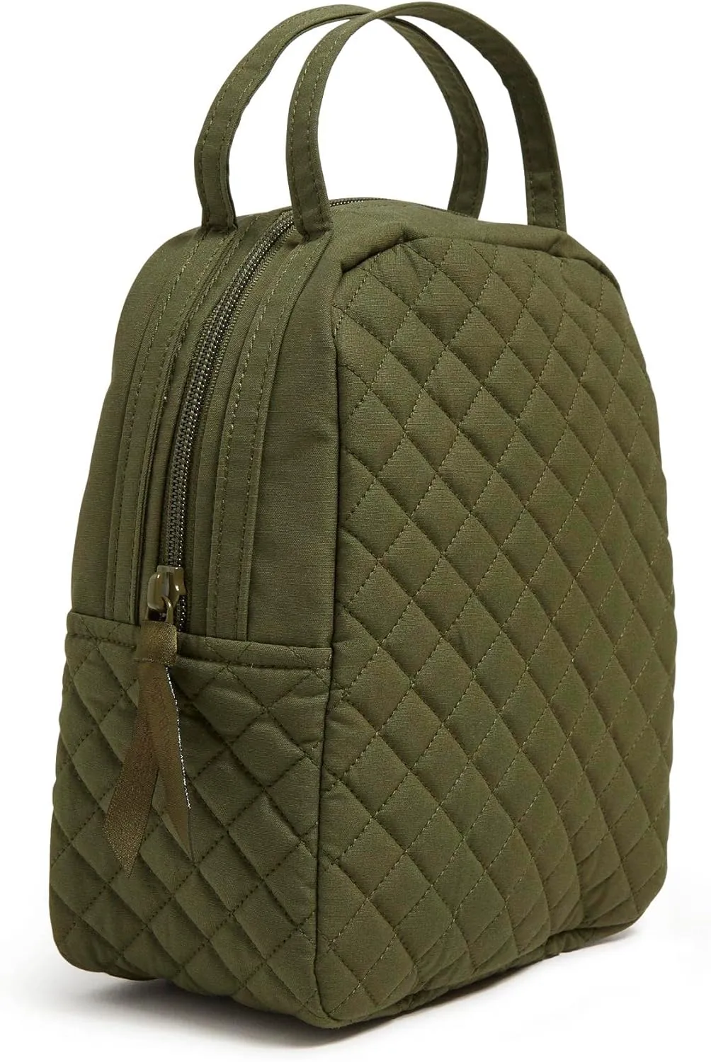 Vera Bradley Women's Cotton Lunch Bunch Lunch Bag, Climbing Ivy Green - Recycled Cotton, One Size