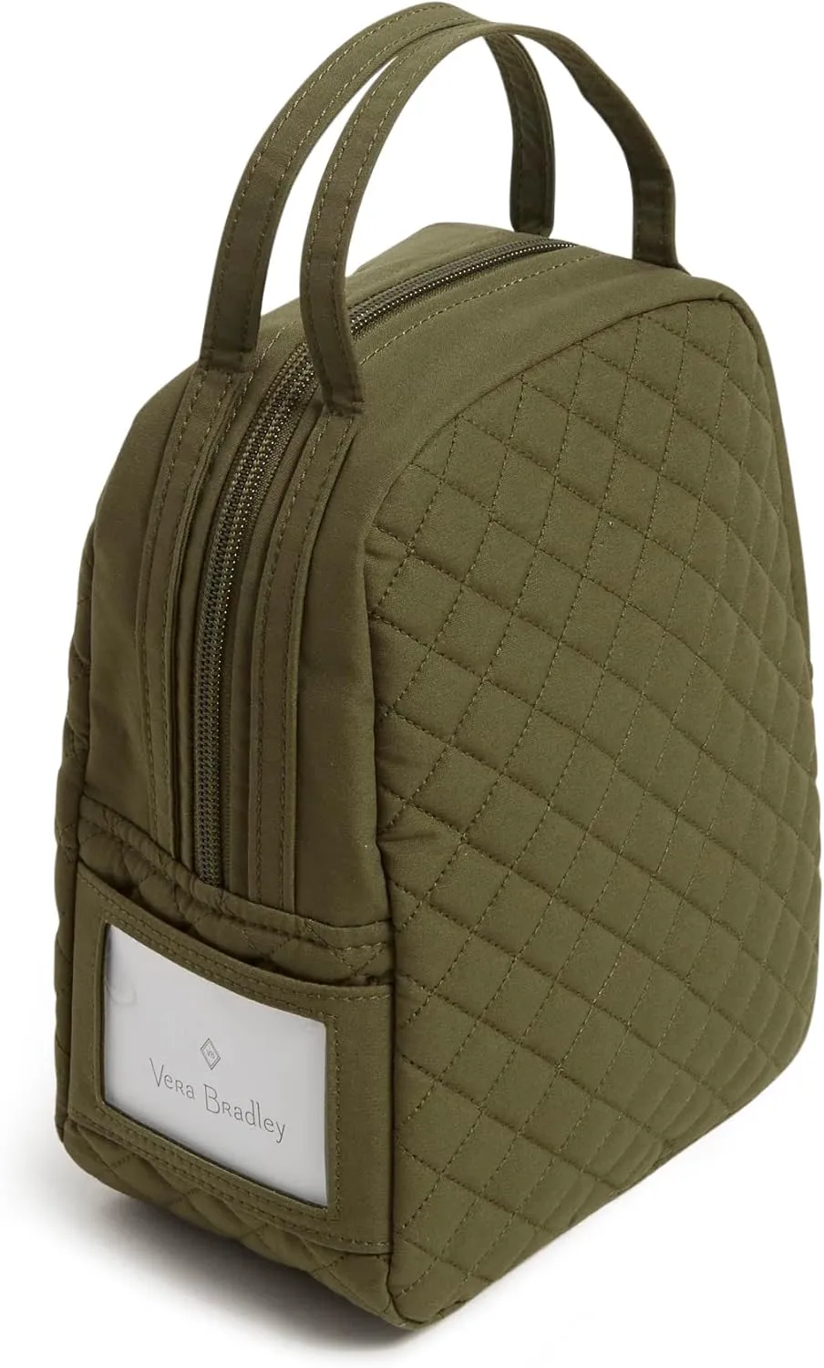 Vera Bradley Women's Cotton Lunch Bunch Lunch Bag, Climbing Ivy Green - Recycled Cotton, One Size
