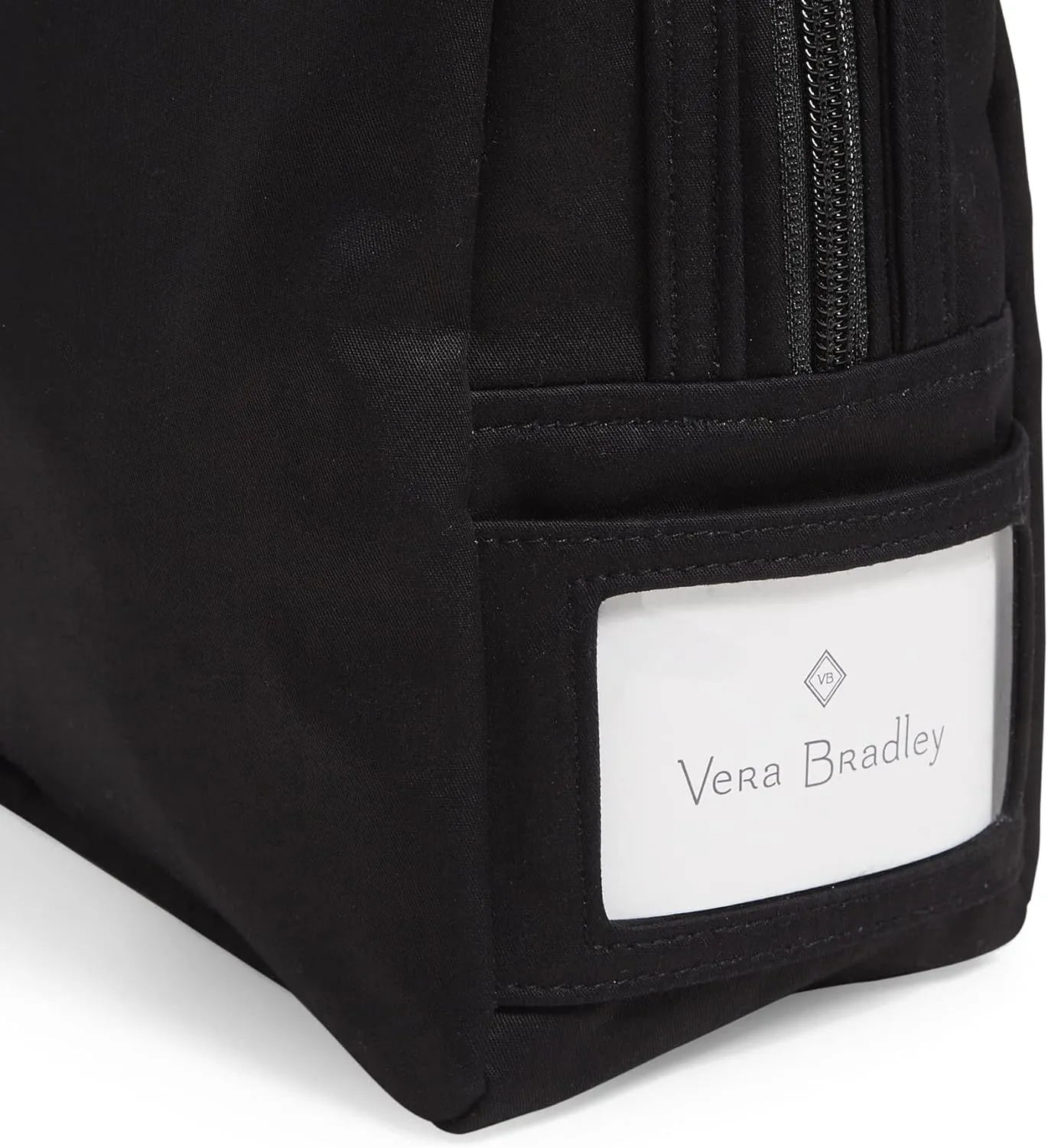 Vera Bradley Women's Cotton Lunch Bunch Lunch Bag, True Black - Recycled Cotton, One Size