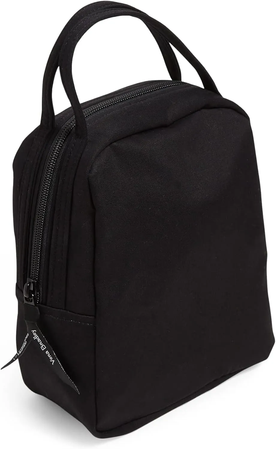 Vera Bradley Women's Cotton Lunch Bunch Lunch Bag, True Black - Recycled Cotton, One Size