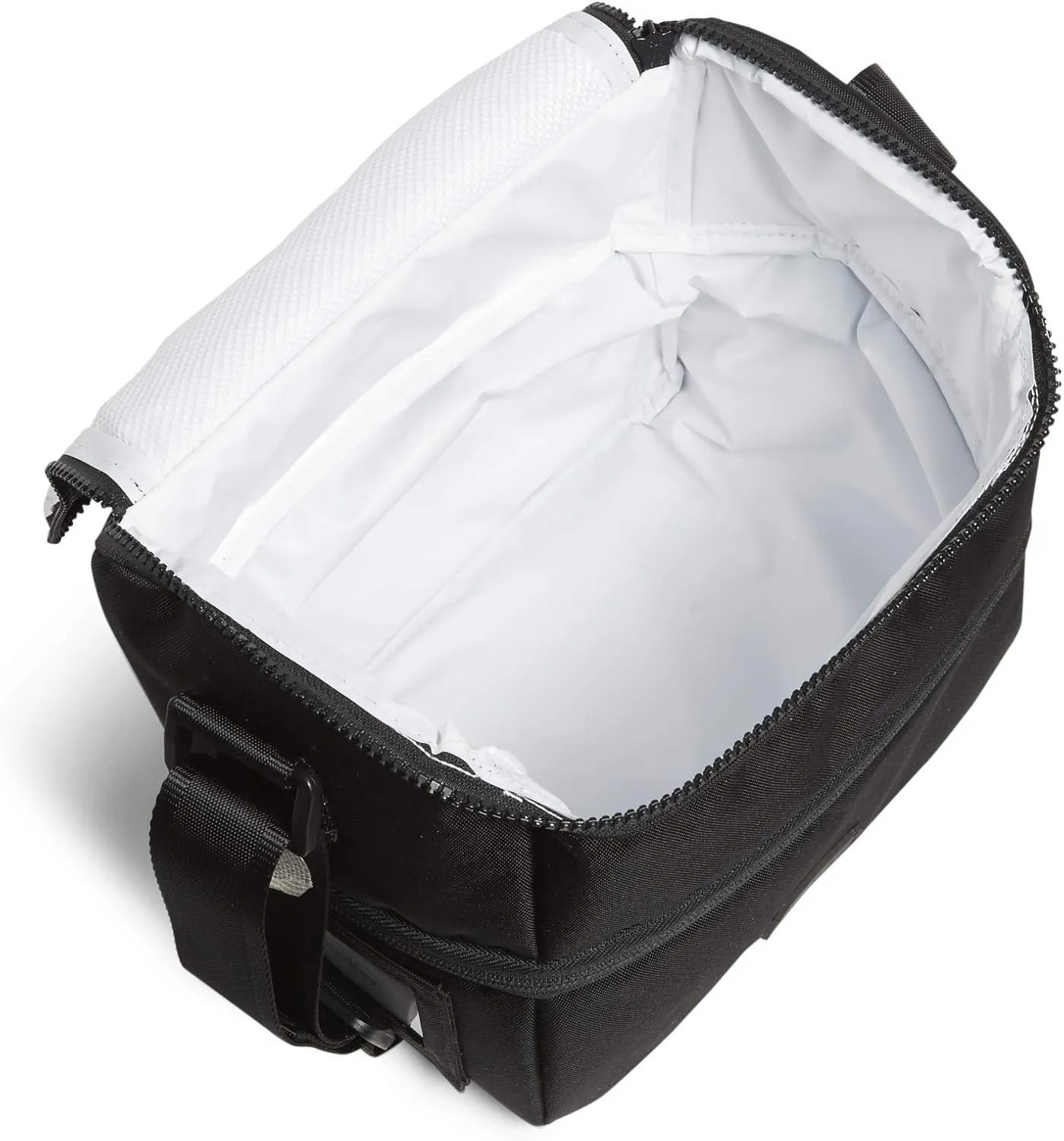 Vera Bradley Women's Recycled Lighten Up ReActive Expandable Lunch Cooler Lunch Bag, Black, One Size