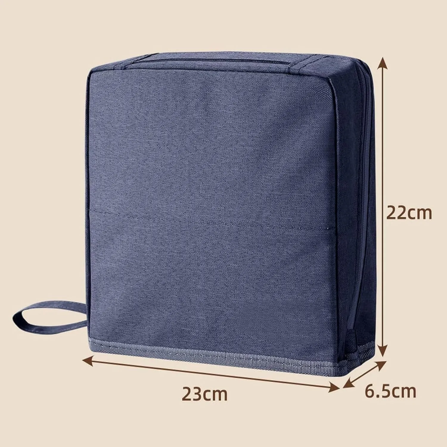 Vertical Makeup Organizer Bag, Doresty Makeup Bag, Doresty Standing Makeup Bag – Portable, Large Capacity, Multi-purpose Large Capacity Standing Makeup bag, Toiletry Bags with Compartments (navy blue)