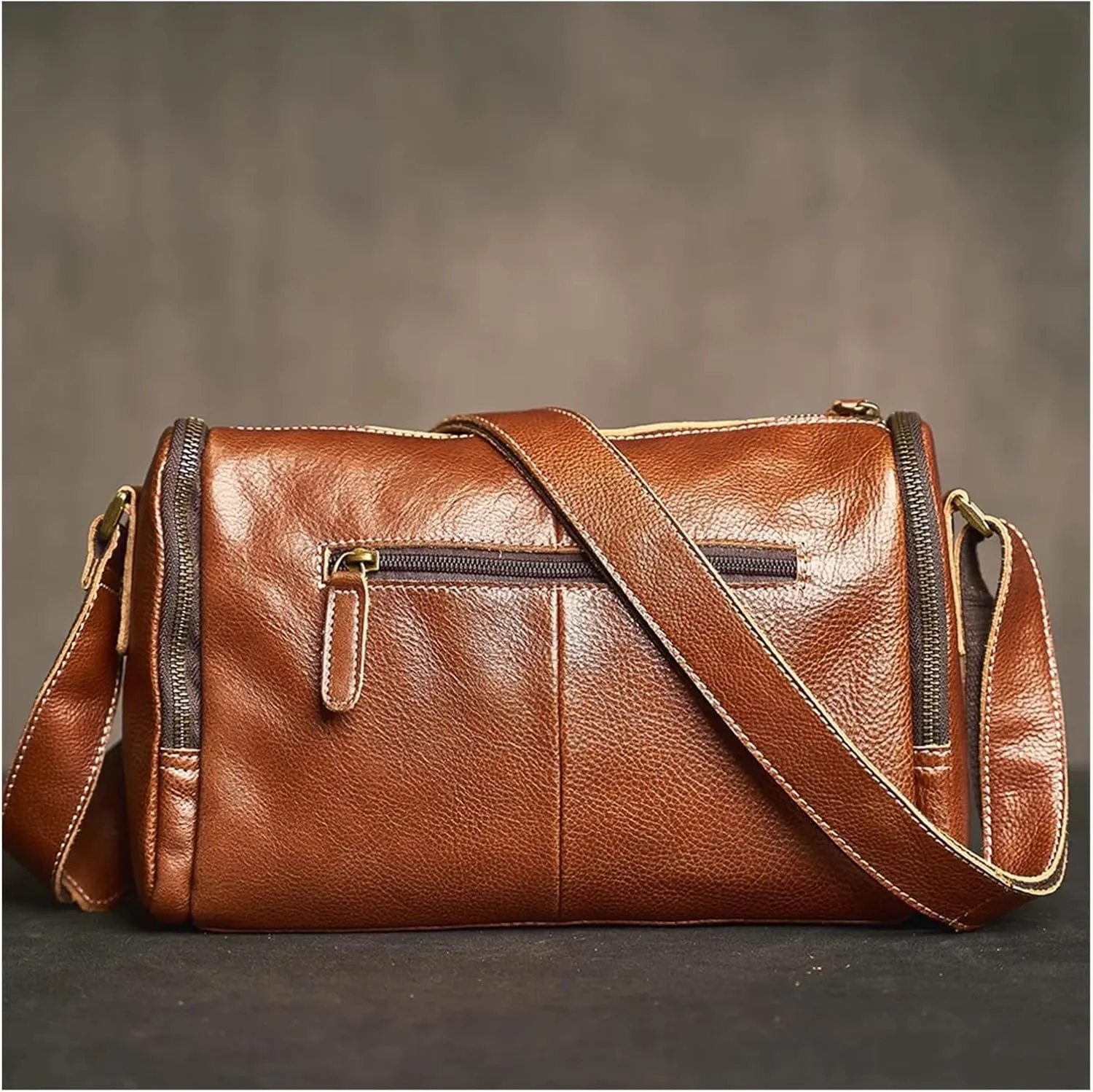 Vintage Crossbody Bag For Men Genuine Leather Mens Shoulder Bag Fashion Casual Classic Messenger Bags