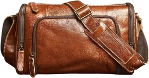 Vintage Crossbody Bag For Men Genuine Leather Mens Shoulder Bag Fashion Casual Classic Messenger Bags