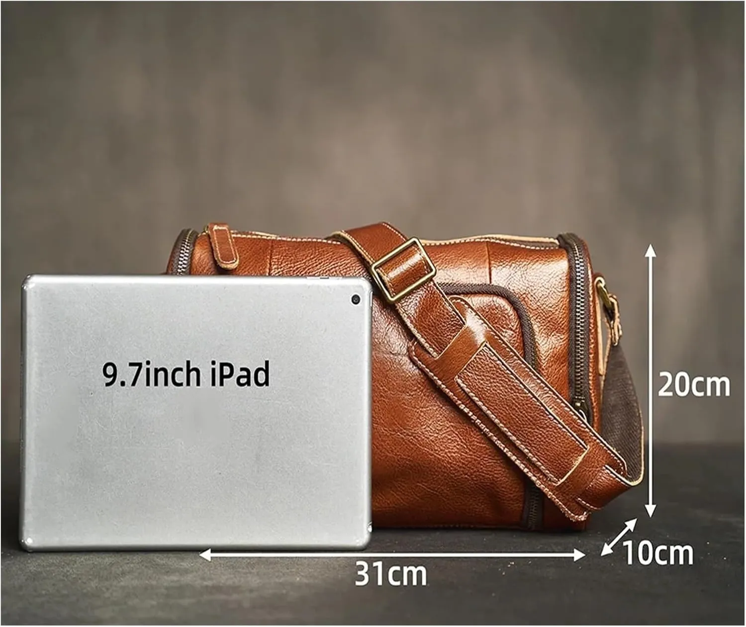 Vintage Crossbody Bag For Men Genuine Leather Mens Shoulder Bag Fashion Casual Classic Messenger Bags