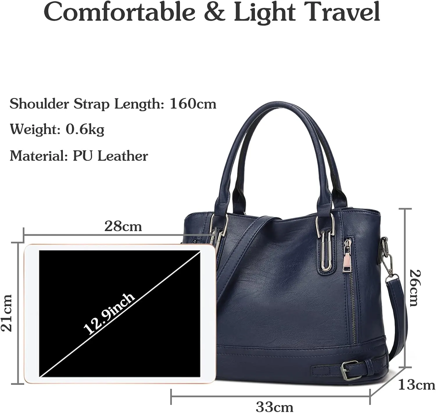 Vintage Handbag Women Crossbody Messenger Bags PU Leather Waterproof