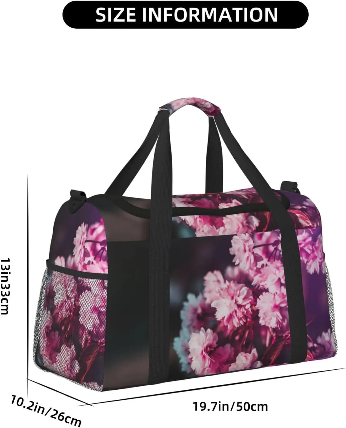 Violet Travel Duffel Bag Large Foldable Waterproof Overnight Bag For Beach Swim Bags Pool Sports Gym