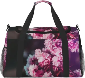 Violet Travel Duffel Bag Large Foldable Waterproof Overnight Bag For Beach Swim Bags Pool Sports Gym