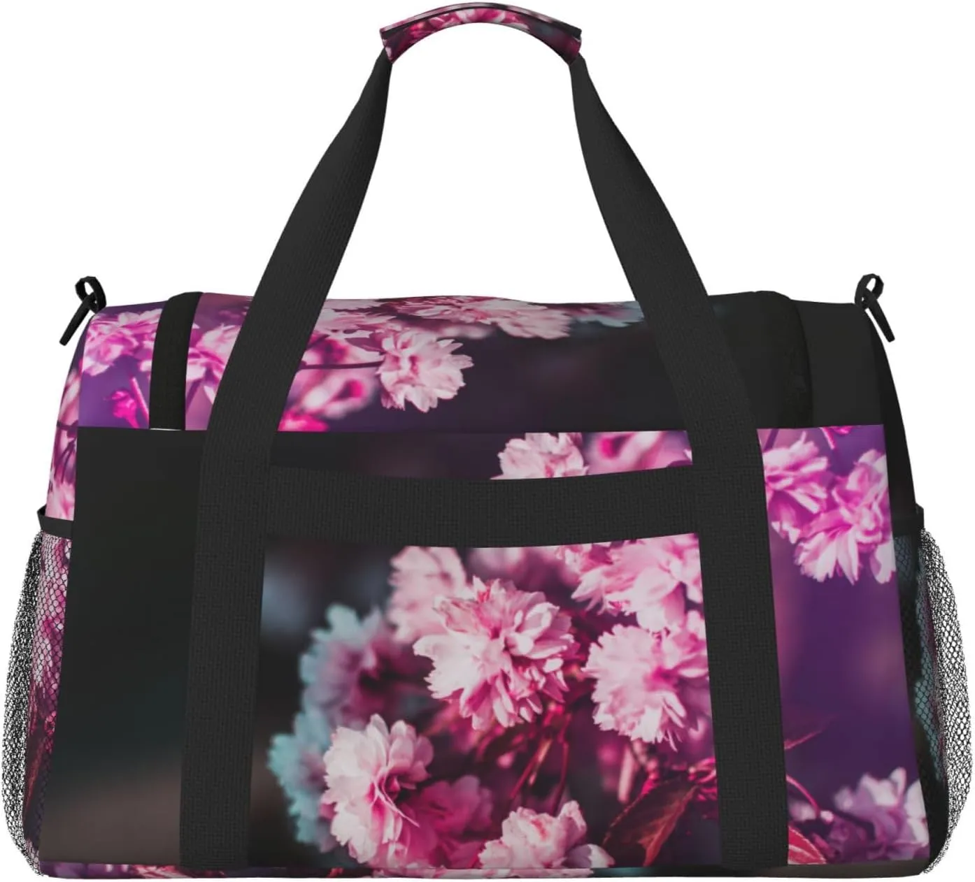 Violet Travel Duffel Bag Large Foldable Waterproof Overnight Bag For Beach Swim Bags Pool Sports Gym