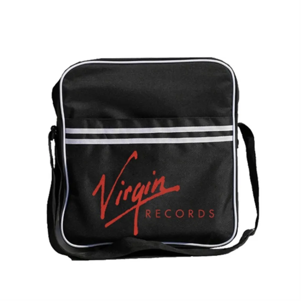 Virgin Logo Striped Messenger Bag New with Tags
