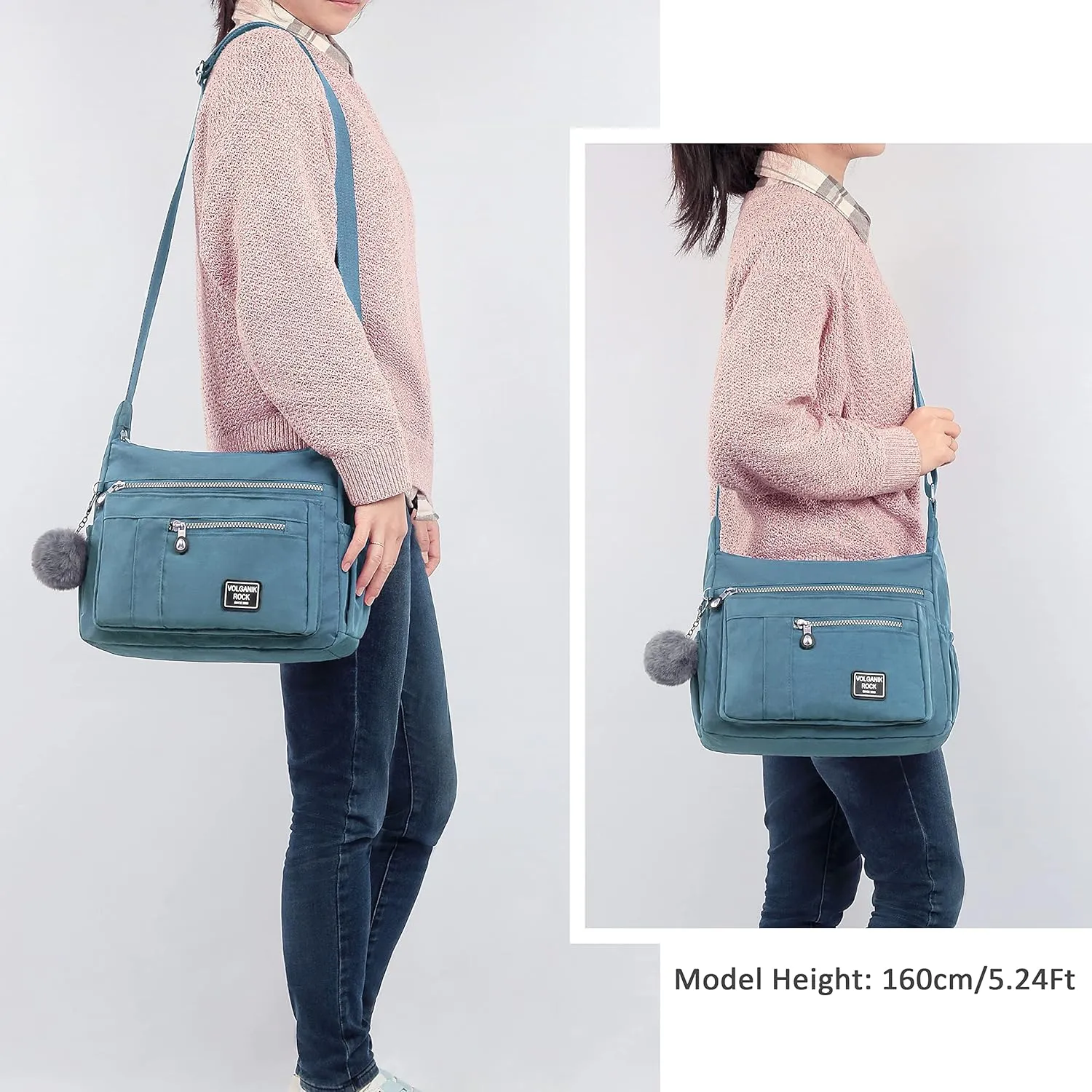 VOLGANIK ROCK Crossbody Bags for Women with RFID Pocket Anti Theft Handbag Water Resistant Shoulder Bags Travel Purse