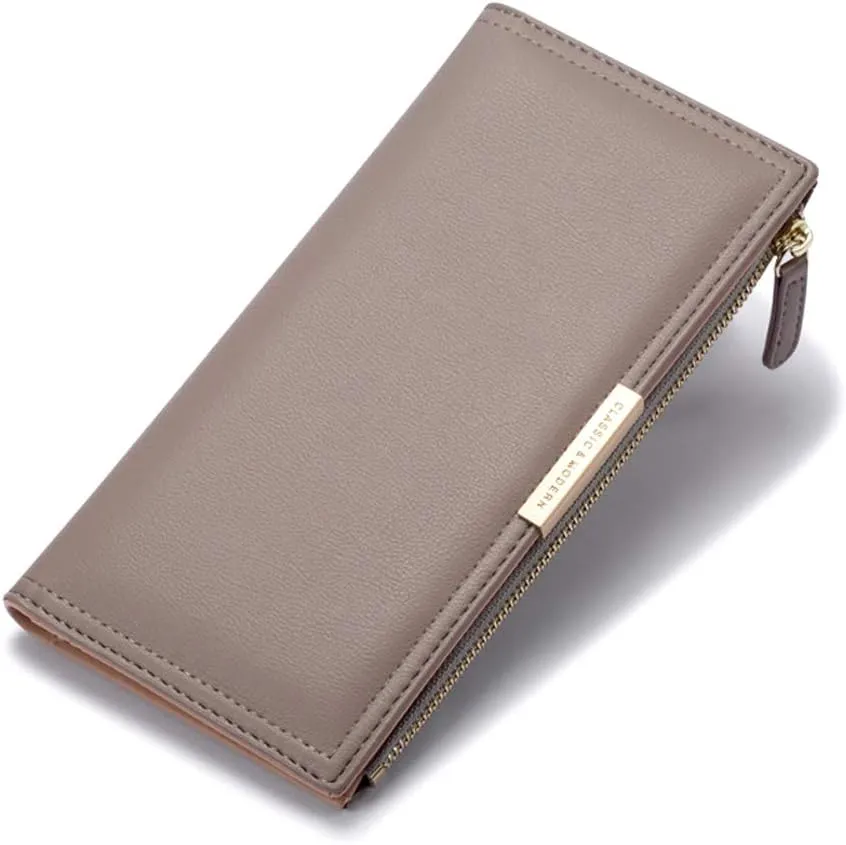 Wallet Women RFID Small Womens Wallet Slim Multi Card Wallet Case Credit Card Holder for Women Leather Wallet Lady Zipper Coin Pocket & ID Window & Money Organizers