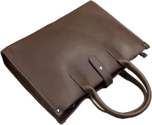 Water Resistant Messenger Crossbody Bag w/Strap, leathers, Men Laptop Briefcase, large capacity, Vintage Work Attache, Women Computer Bag for Travel/Business, 14.9in