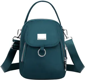 Waterproof Women Crossbody Bag Nylon Messenger Bags Simple Purse for Work, Multi-pocket Storage Shoulder Handbag