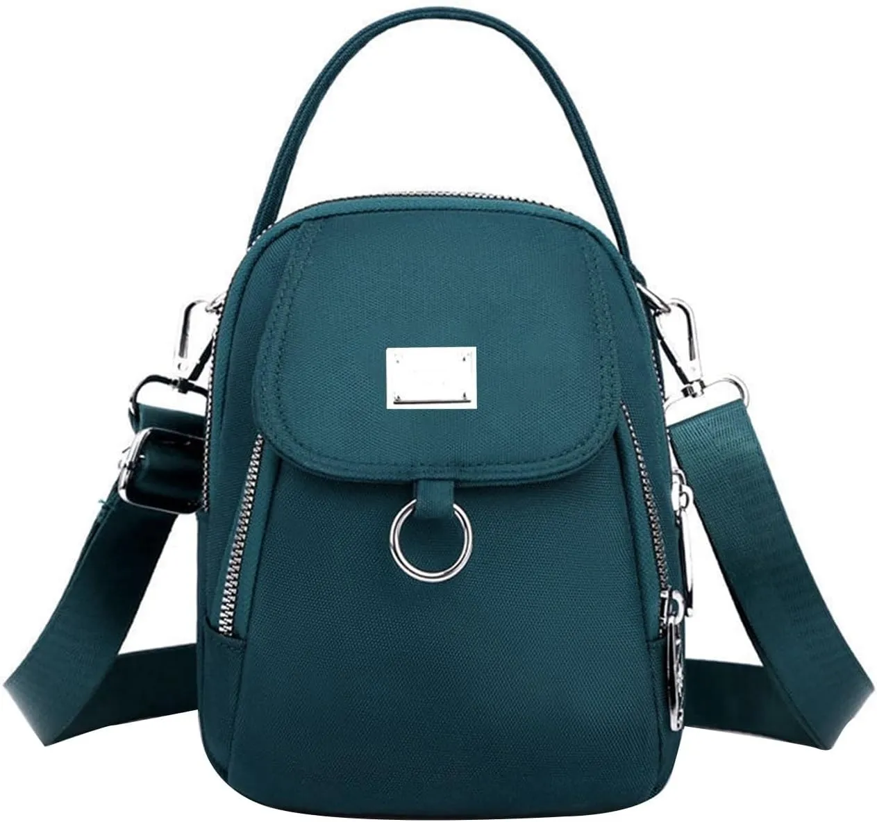 Waterproof Women Crossbody Bag Nylon Messenger Bags Simple Purse for Work, Multi-pocket Storage Shoulder Handbag
