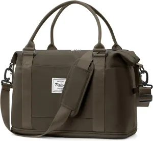Weekender Bags for Women,Personal Item Travel Bag,Overnight Travel Duffel Bag with Expandable Shoes Compartment & Wet Pocket