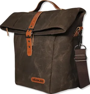 WELKINLAND 6H Insulation Waxed Canvas Lunch Bag, Leakproof Insulated Canvas Lunch Bag, Heavy-Duty Lunch Bag, Lunch Tote Bags For Men, Brown Lunch Bags, Lunch Bag For Men Work, Men Lunch Box