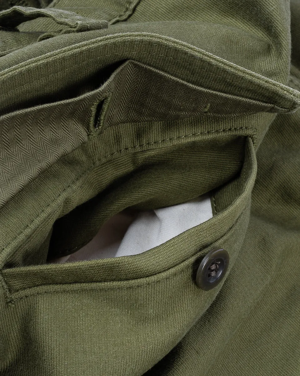 Whipcord Cargo Pants - Army Green