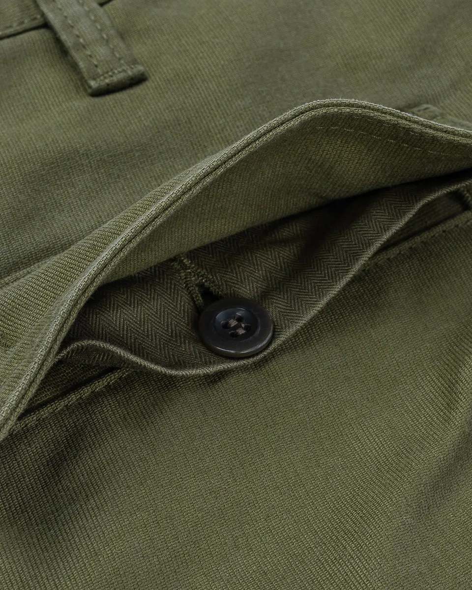 Whipcord Cargo Pants - Army Green