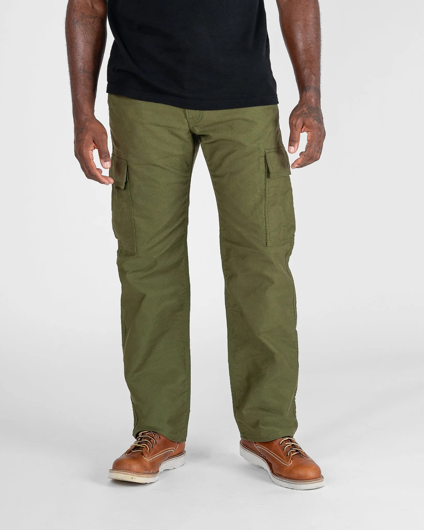Whipcord Cargo Pants - Army Green