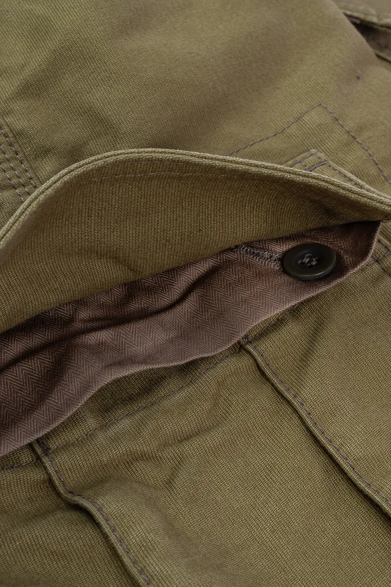 Whipcord Cargo Pants - Khaki