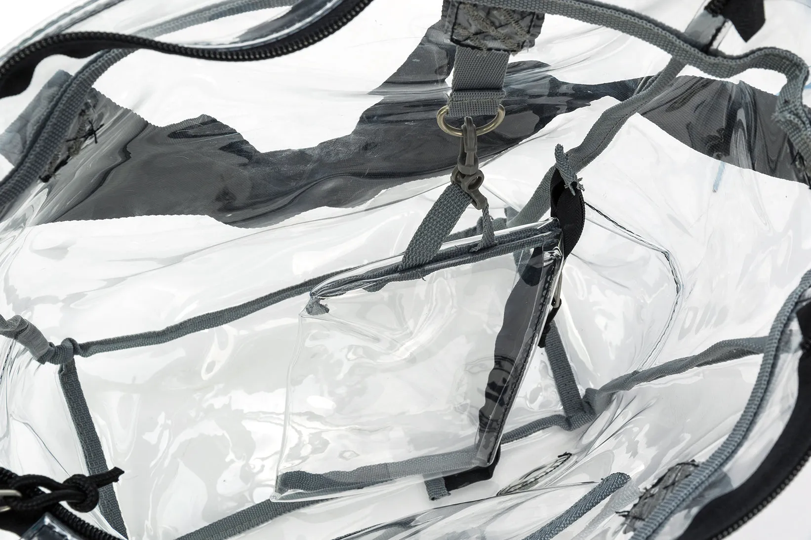Wholesale Case Lot: 25-Pack Heavy Duty Clear Tote Quality See-Through Messenger Work Bag - Durable Transparent PVC  |||   25 PACKS | $9.99 PER PACK