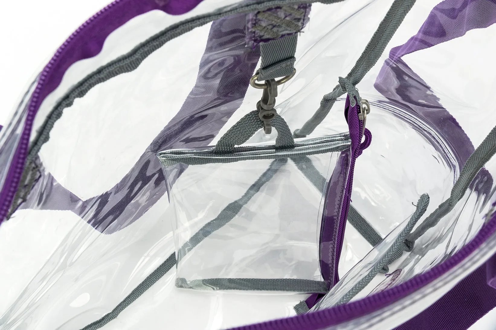 Wholesale Case Lot: 25-Pack Heavy Duty Clear Tote Quality See-Through Messenger Work Bag - Durable Transparent PVC  |||   25 PACKS | $9.99 PER PACK