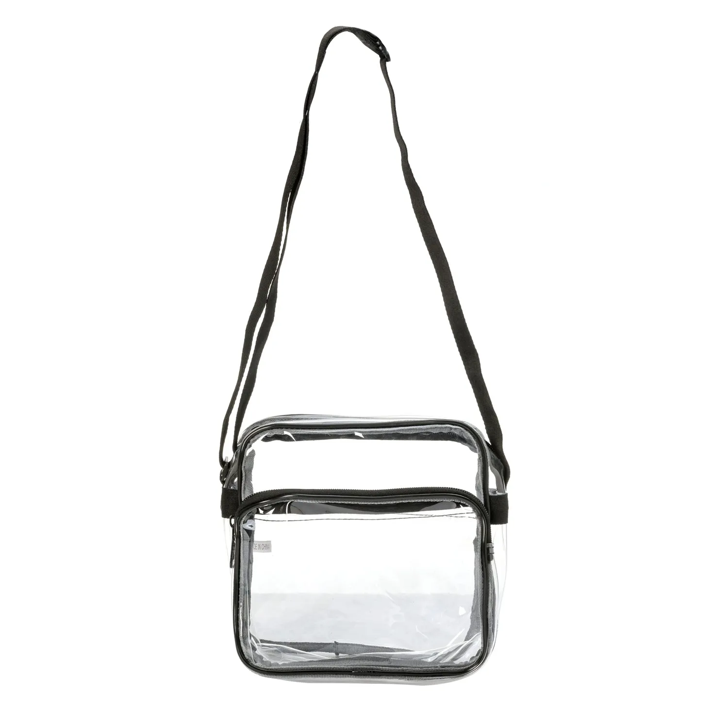Wholesale Case Lot: 30 pcs Heavy Duty STADIUM Clear Tote Quality See Through Messenger Work Bag Durable Transparent PVC Lunch Bag  |||   30 PACKS | $7.99 PER PACK