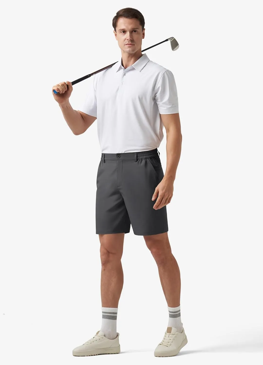 Willit Men's Shorts Golf Casual Shorts Lightweight Quick Dry Work Dress Shorts Stretch Hiking Shorts with Pockets