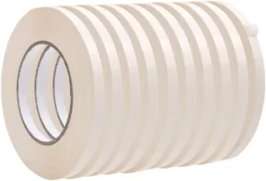 WOD BSTC22PVC White 10 Pack, Poly Bag Sealer Tape - 3/8 inch x 180 yds. for Color Coding Age of Perishables, Food Storage, Pack,Aging and Sealing Meat, Candy, or Gifts