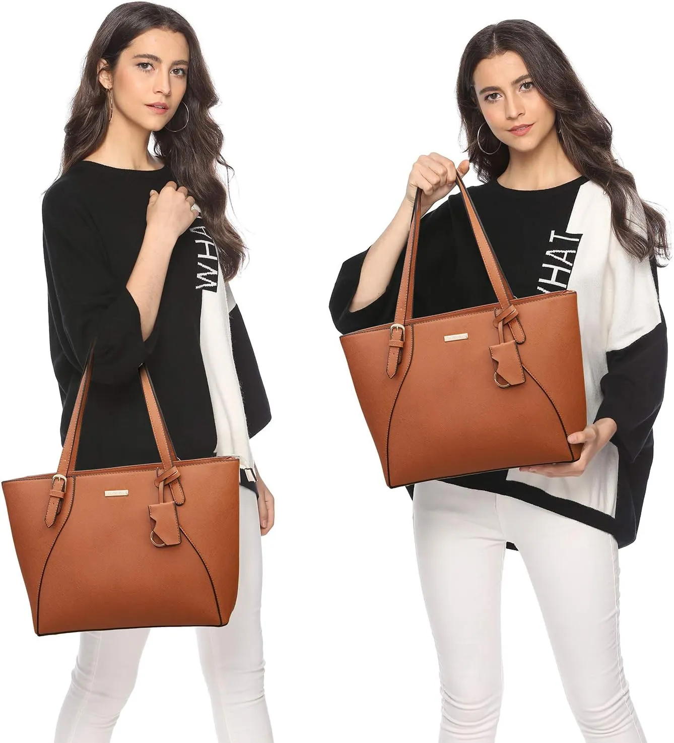Women Fashion Handbags Wallet Tote Bag Shoulder Bag Top Handle Satchel Purse Set 4pcs