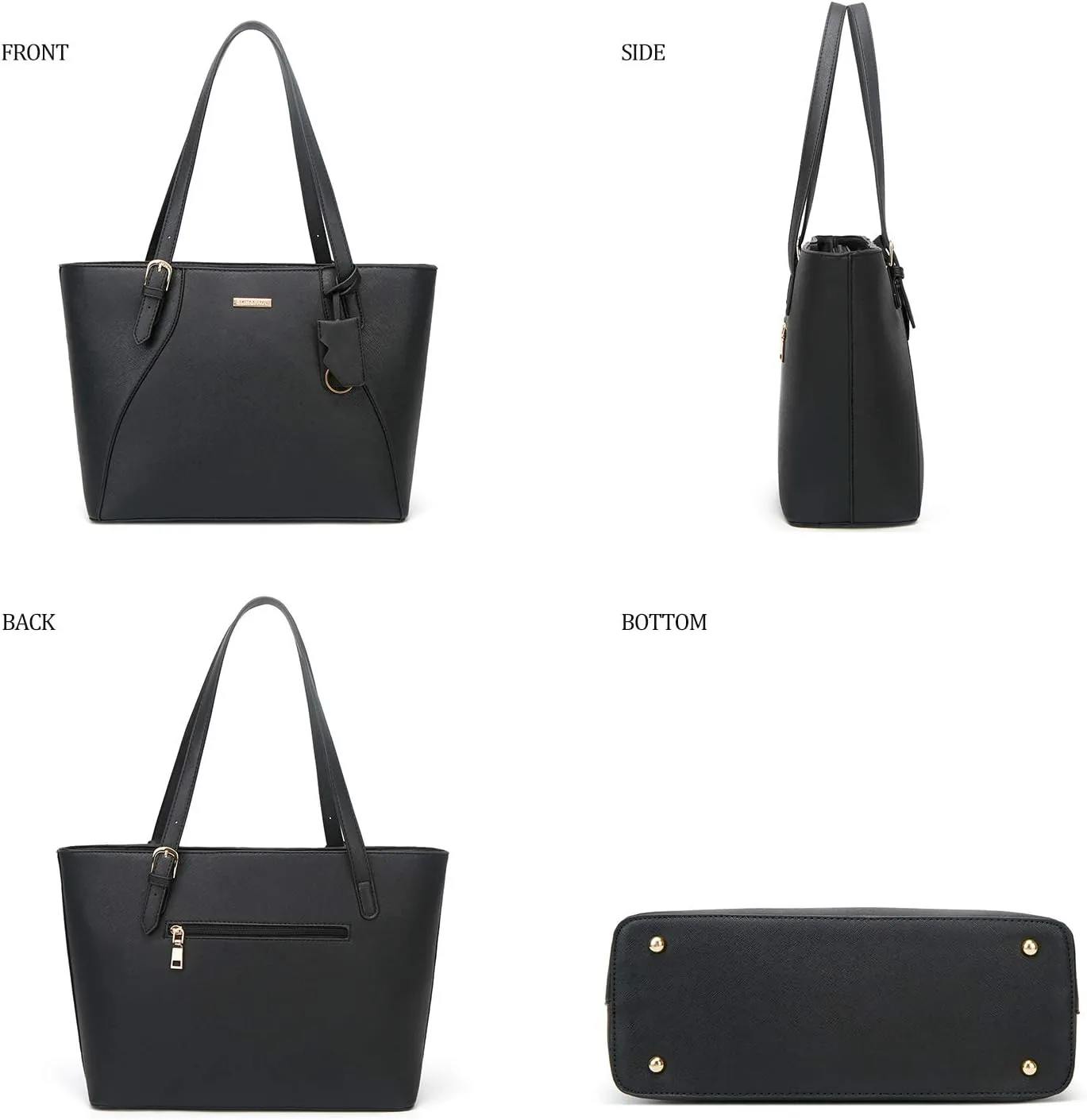 Women Fashion Handbags Wallet Tote Bag Shoulder Bag Top Handle Satchel Purse Set 4pcs